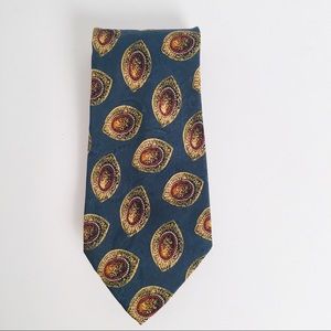 Men's Neck Tie Kriziauomo Blue Made in Italy Silk